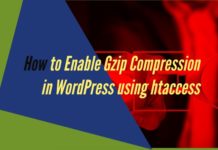 How to Enable Gzip Compression in WordPress using htaccess - Steps